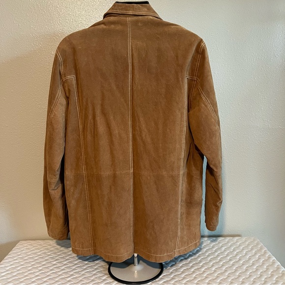WILSONS LEATHER M. Julian Mens L Suede Jacket Brown Western Blazer Coat Large - Picture 4 of 10